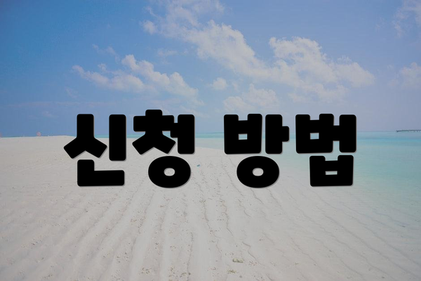 신청 방법