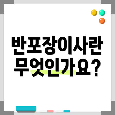 반포장이사란 무엇인가요?