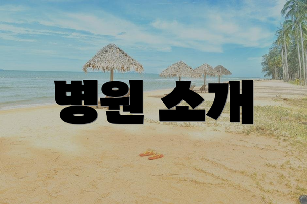 병원 소개