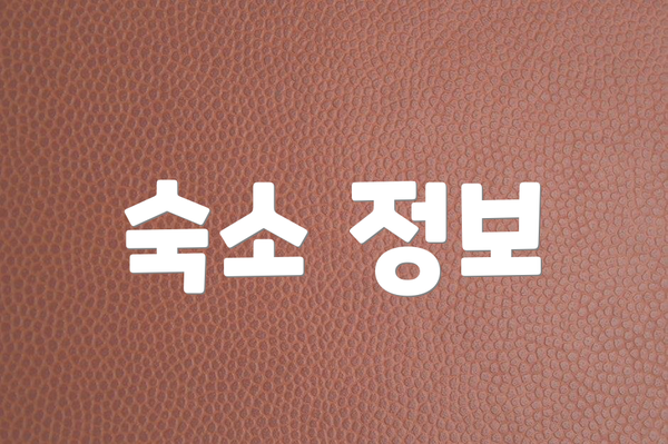숙소 정보