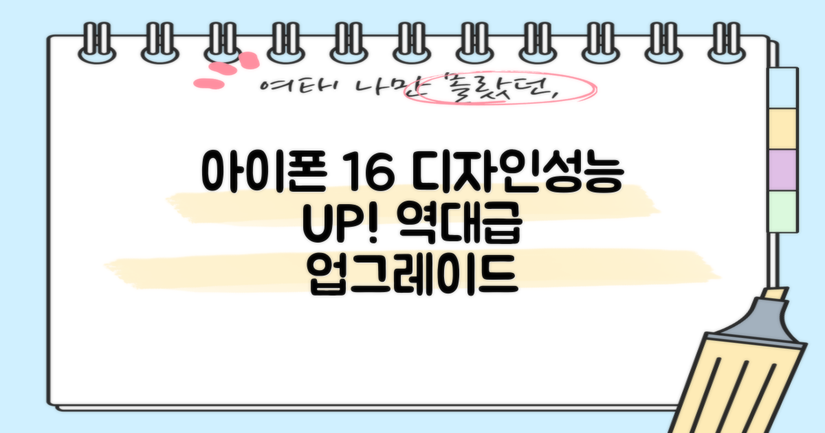 아이폰 16, 디자인과 성능 업그레이드