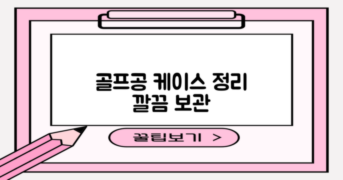 케이스로 골프공을 정리하세요