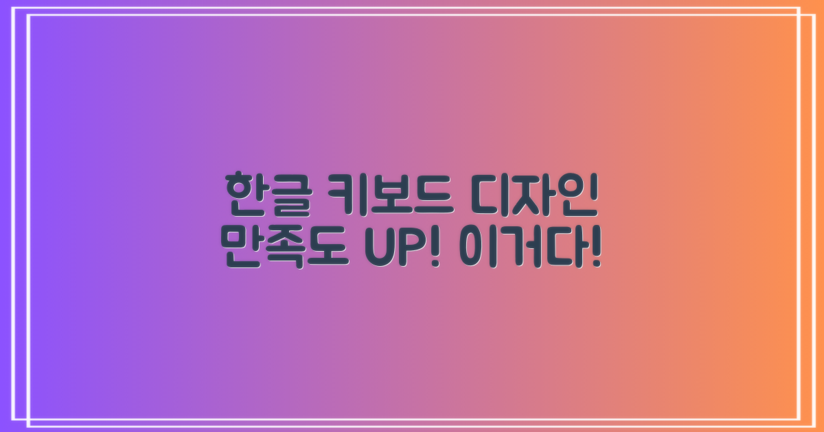 한글 키보드, 디자인 만족도