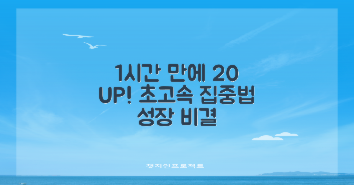 1시간 안에 20% 빨라지는 비결